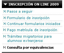 Inscripci�n Online