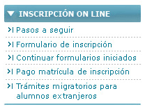 Inscripci�n Online