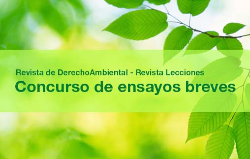 Concurso de ensayos en Derecho Ambiental