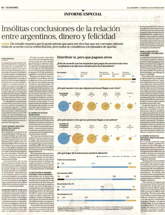 Insólitas conclusiones de la relación entre argentinos, dinero y felicidad