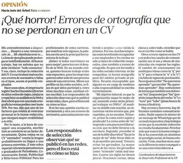 ¡Qué horror! Errores de ortografía que no se perdonan en un CV