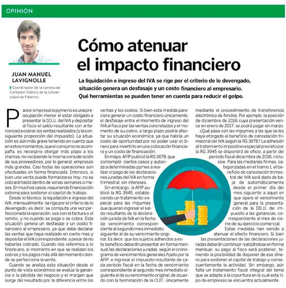 Cómo atenuar el impacto financiero