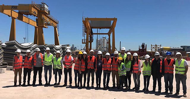 Alumnos y egresados UP visitaron una de las obras más grandes de Sudamérica: el sistema de saneamiento del Riachuelo