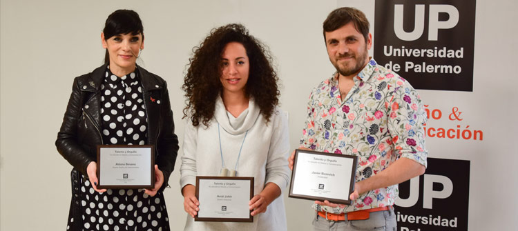 Tres egresados de la Facultad de Diseño y Comunicación recibieron el reconocimiento “Talento y Orgullo”