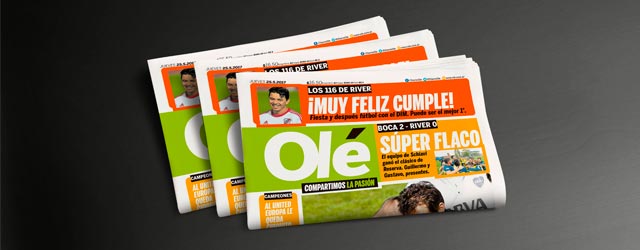 Pasantías de periodismo deportivo en el diario Olé