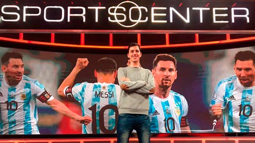 Alejandro Giordano, egresado de Periodismo Deportivo UP, ex productor del noticiero SportsCenter en ESPN