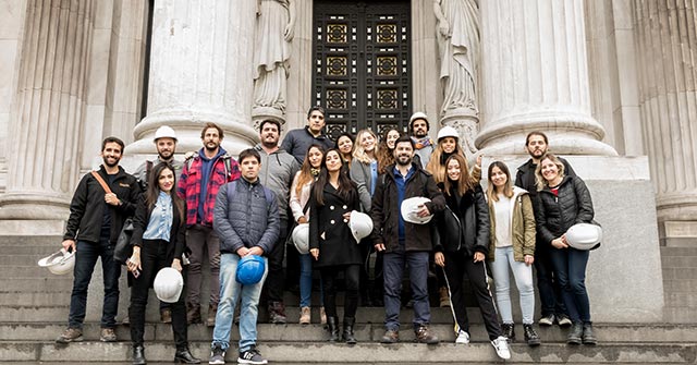 Alumnos de Arquitectura UP recorrieron la obra en restauración del Congreso de la Nación Argentina