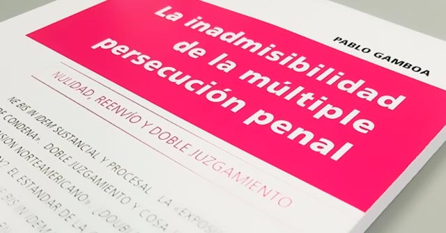 Pablo Gamboa, graduado de la Maestría en Derecho con orientación en Derecho Penal UP publicó su tesis de maestría