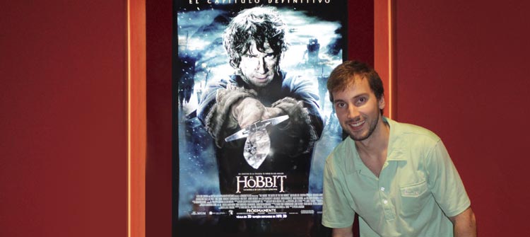   Julián Coutada, egresado de Imagen y Sonido UP, trabajó en<em> El Hobbit</em> en Nueva Zelanda  