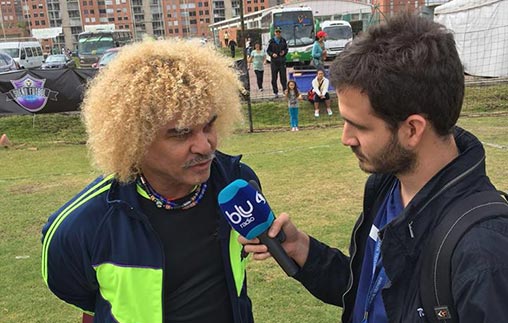 Pablo Ríos González estudió Periodismo Deportivo UP y se desempeña en Blu Radio, Colombia