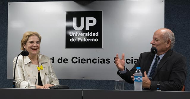 Pilar Rahola disertó sobre las fake news en la Facultad de Ciencias Sociales UP