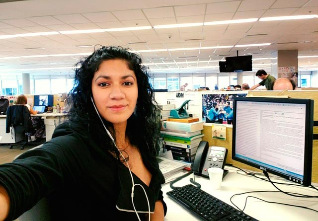 Belkis Icela Martínez Cárcamo, de Honduras, estudió Periodismo UP y trabaja en La Nación