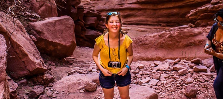   Luján Guadalupe Rodríguez, alumna de Ciencias de la Comunicación la Universidad Western Washington en EEUU, de intercambio en la UP  