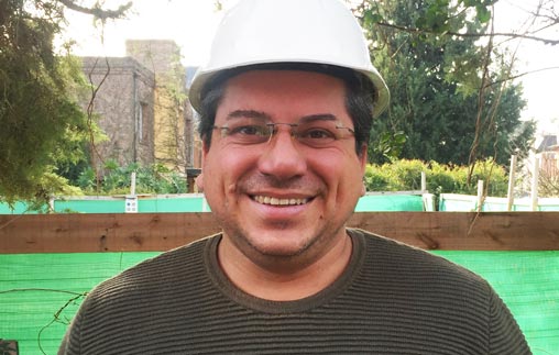 Diego Guzmán, arquitecto UP, es gerente de Tosud Constructora