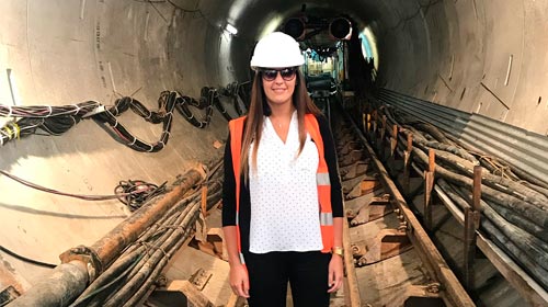 Antonella Garello, arquitecta UP, trabajó en el proyecto de Sistema Matanza - Riachuelo para Salini Impregilo