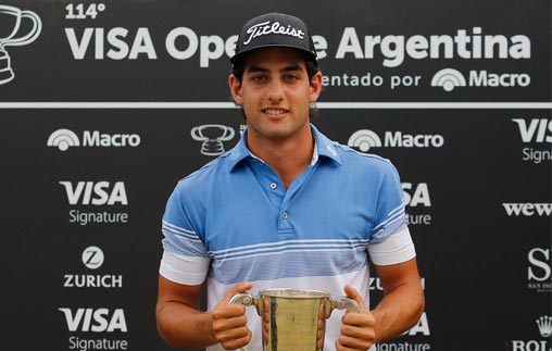 Aram Yenidjeian, promesa del golf argentino, estudia online Marketing en la UP