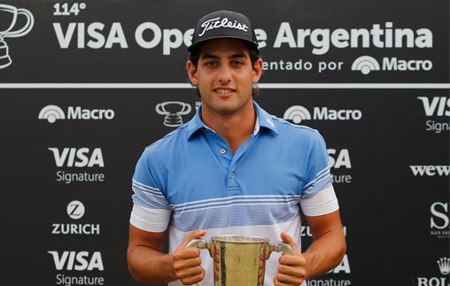 Aram Yenidjeian, promesa del golf argentino, conquistó el Pro Am Latin America en Casa de Campo, y estudia Marketing online en la UP