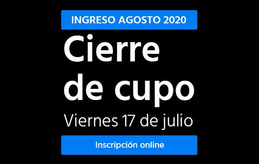 Comenzá en agosto, online o presencial Comenzá en agosto, online o presencial