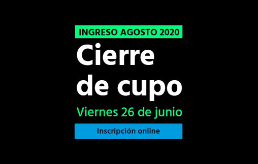 Comenzá en agosto, online o presencial Comenzá en agosto, online o presencial