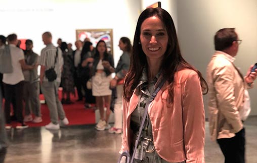 Sofía Bullrich, egresada de Arte UP, trabaja para la revista ArtNexus y participó del Art Basel in Miami Beach