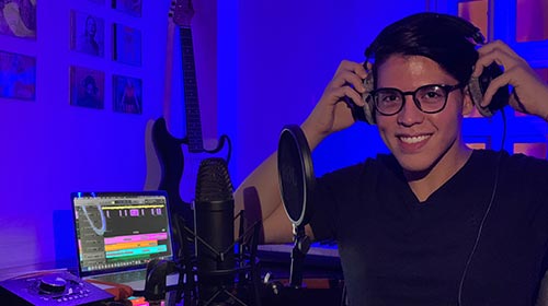 Jorge Quintero Contreras, egresado de Producción Musical UP y emprendedor