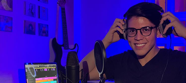 Jorge Quintero Contreras, egresado de Producción Musical UP y emprendedor