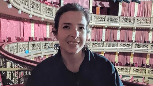 Adriana Cuellar, Lic. en Diseño de Espectáculos, es Stage Manager en el Cervantes