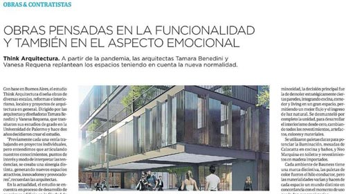 Obras pensadas en la funcionalidad y también en el aspecto emocional