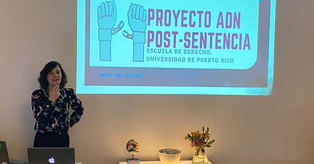 Iris Rosario Nieves, graduada de la Maestría en Derecho UP, conversó con los integrantes de Innocence Project Argentina