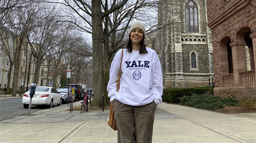 María Lucía Altamirano, alumna de la Maestría en Derecho UP, realizó un intercambio en Yale Law School