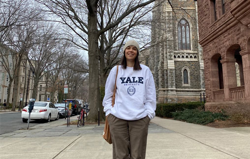 María Lucía Altamirano, alumna de la Maestría en Derecho UP, realizó un intercambio en Yale Law School