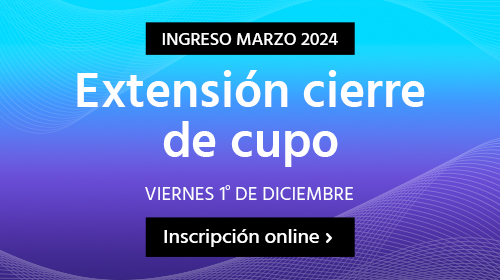 Comenzá tu carrera en marzo