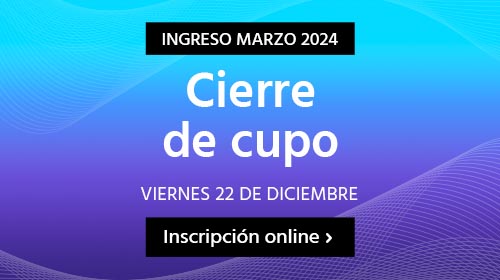 Comenzá tu carrera en marzo