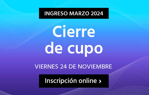 Comenzá tu carrera en marzo