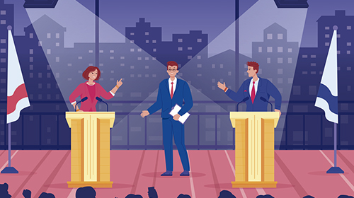 Los debates políticos por televisión