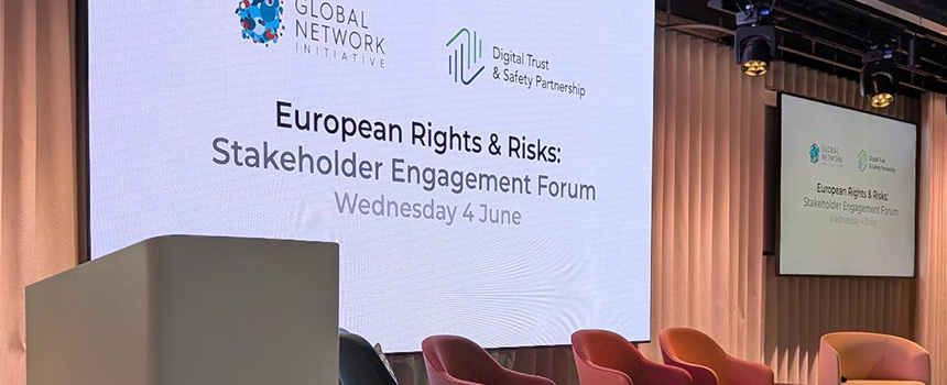Participación del CELE en el GNI & DTSP EU Rights & Risks Forum