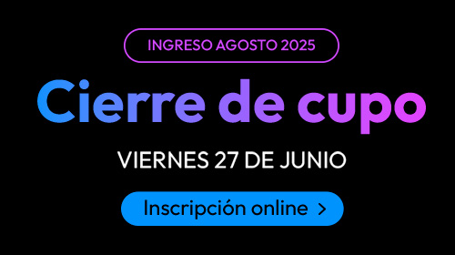 Comenzá tu carrera en agosto
