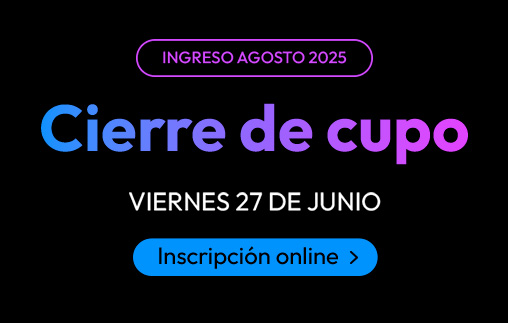 Comenzá tu carrera en agosto
