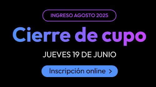 Comenzá tu carrera en agosto