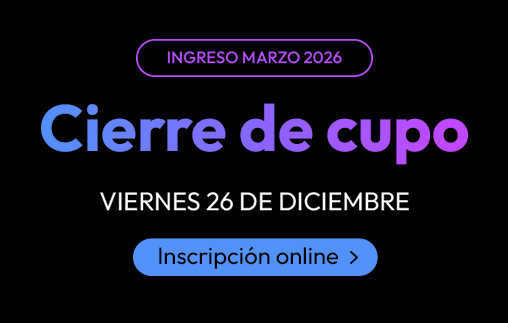 Comenz&aacute; tu carrera en marzo