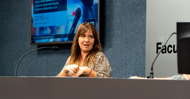 Karina Labraña, productora de Radio Mitre y A24, charló con los estudiantes