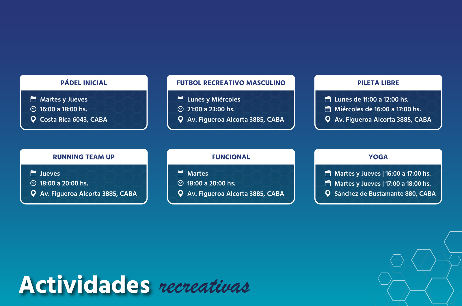 Descubr&iacute; las <strong>actividades competitivas, recreativas y sociales</strong>&nbsp;donde nos encontraremos este <strong>primer cuatrimestre 2026</strong> e inscribite a la oferta que m&aacute;s te guste &iexcl;Segu&iacute; leyendo para conocer m&aacute;s!&nbsp;🎉🏆 