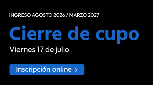 Comenz&aacute; tu carrera en agosto