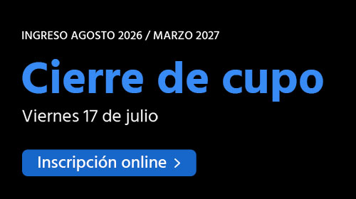 Comenz&aacute; tu carrera en agosto