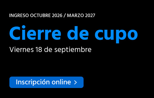 Comenzá online en octubre