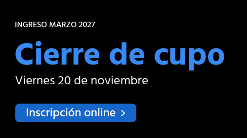 Comenzá carrera en marzo