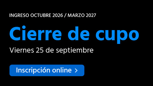 Comenzá online en octubre