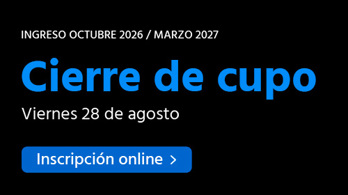 Comenzá online en octubre