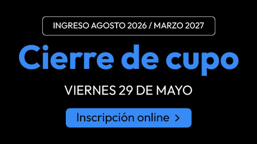 Comenzá tu carrera en agosto