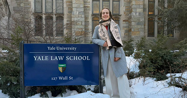 Victoria Alzaga, estudiante de la Maestr&iacute;a en Derecho UP realiza un intercambio en Yale Law School